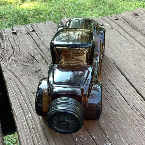 Vintage Avon 1930s Coupe Car Six Series‎ Full Amber Glass Aftershave Bottle - Picture 2 of 5